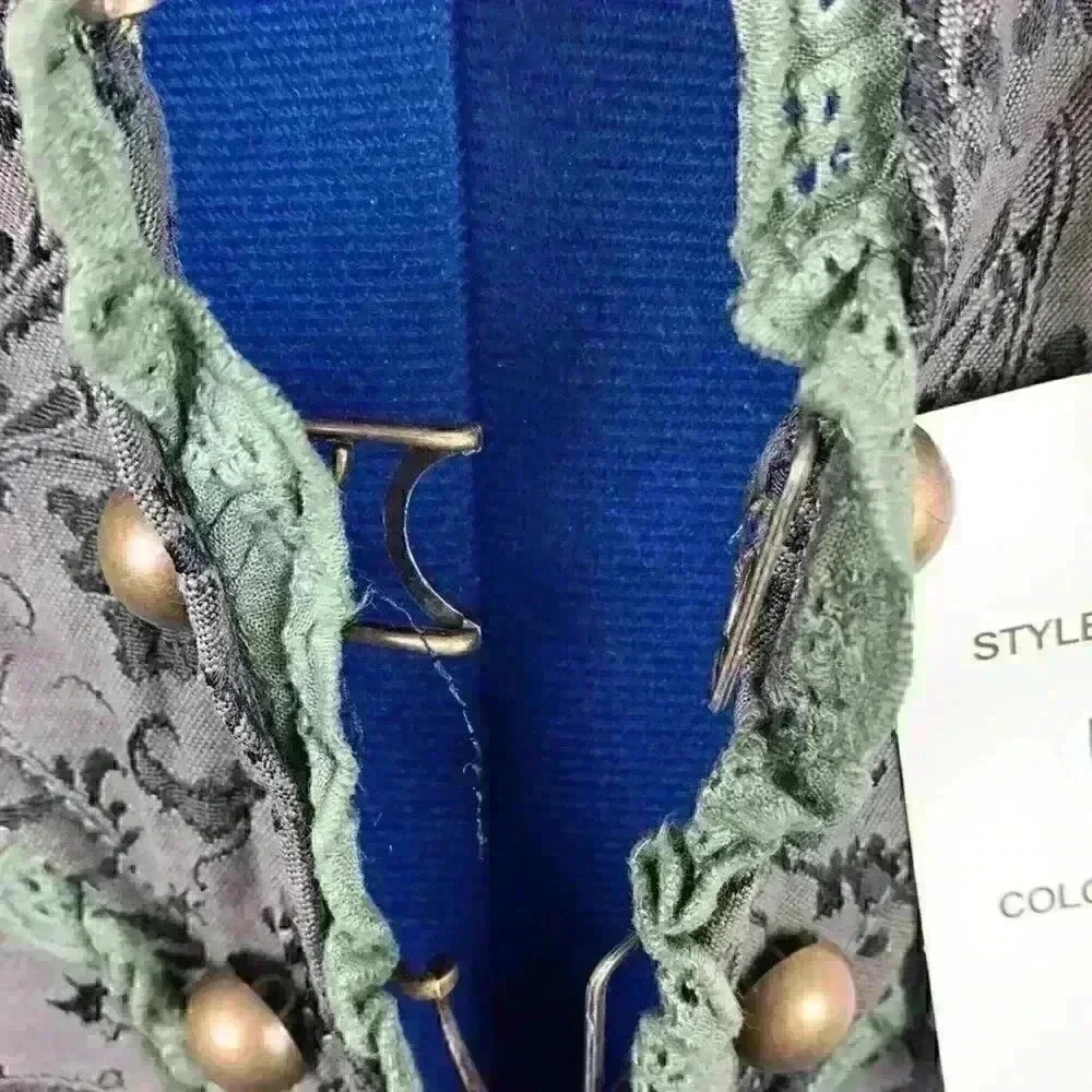 🆕nwt Lucy Paris brocade jacket with lace t… - Picture 7 of 11